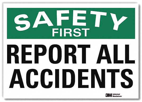 Safety Decal 5 in x 7 in Rflct Sheeting