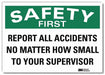 Safety Decal 10in x 14in Rflct Sheeting