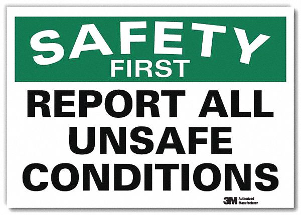 Safety Decal 5 in x 7 in Rflct Sheeting