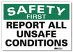 Safety Decal 10in x 14in Rflct Sheeting