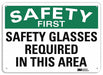Safety Sign 7 inx10 in Plastic
