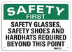 Safety Sign 10 inx14 in Aluminum