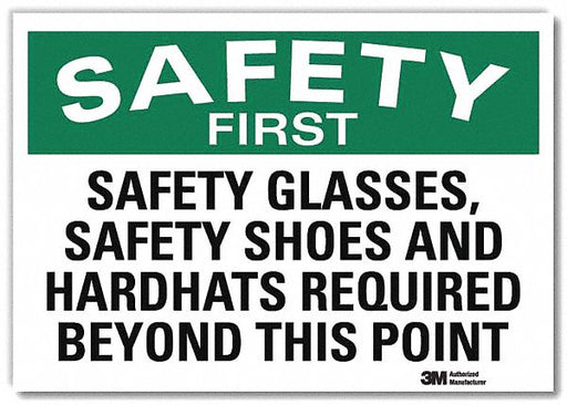 Safety Sign 7 in x 10 in Rflct Sheeting