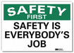 Safety Decal 5inx7in Reflective Sheeting