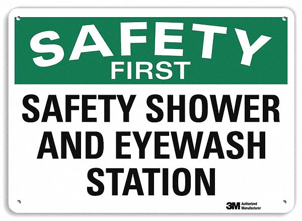 Safety Sign 7 in x 10 in Plastic