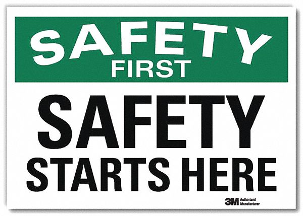 Safety Decal 5 in x 7 in Rflct Sheeting