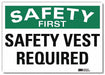 Safety Sign 5inx7in Reflective Sheeting