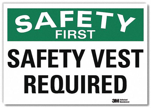 Safety Sign 7inx10in Reflective Sheeting