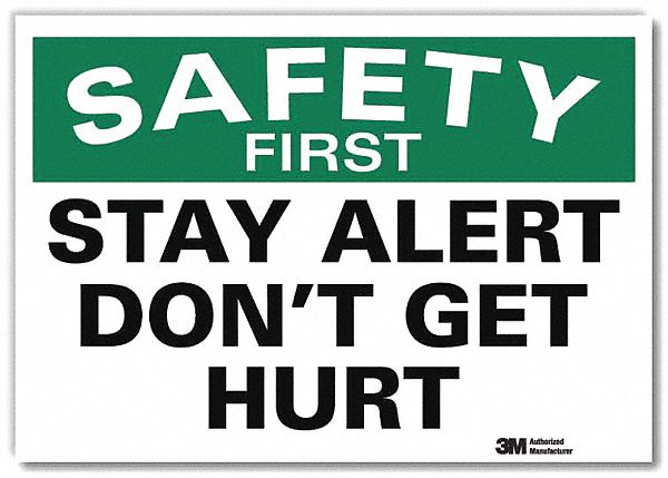 Safety Decal 10in x 14in Rflct Sheeting