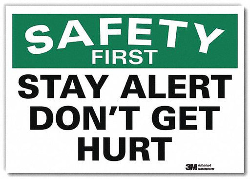 Safety Decal 5 in x 7 in Rflct Sheeting