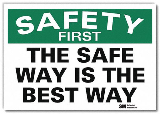 Safety Decal 7 in x 10 in Rflct Sheeting