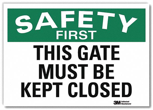 Safety Decal 10x14in Reflective Sheeting