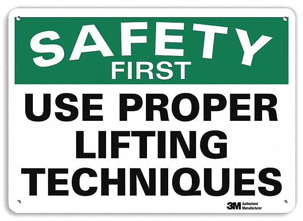 Safety Sign 10 inx14 in Aluminum