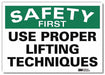 Safety Decal 10in x 14in Rflct Sheeting