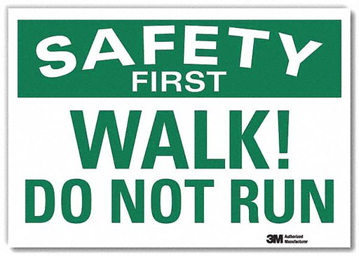 Safety Decal 7 in x 10 in Rflct Sheeting