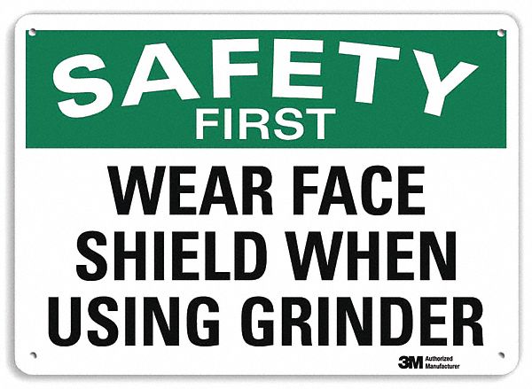Safety Sign 7 inx10 in Plastic