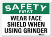 Safety Sign 10 in x 14 in Rflct Sheeting
