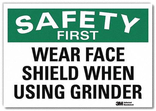 Safety Sign 7 in x 10 in Rflct Sheeting