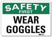 Safety Sign 10 in x 14 in Rflct Sheeting
