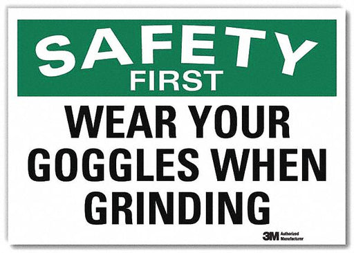 Safety Decal 7 in x 10 in Rflct Sheeting