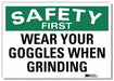 Safety Decal 10in x 14in Rflct Sheeting