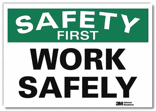Safety Decal 7 in x 10 in Rflct Sheeting