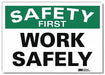 Safety Decal 10in x 14in Rflct Sheeting