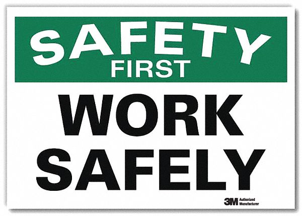 Safety Decal 5 in x 7 in Rflct Sheeting
