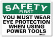 Safety Sign 10 in x 14 in Rflct Sheeting