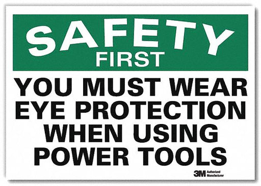 Safety Sign 10 in x 14 in Rflct Sheeting