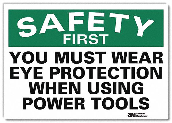 Safety Sign 10 in x 14 in Rflct Sheeting