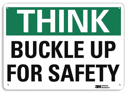 Think Sign 7 inx10 in Plastic