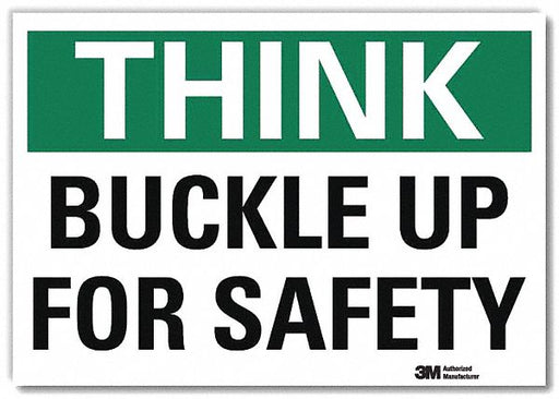 Rflct Seat Belts Lbl 10x14in Alum