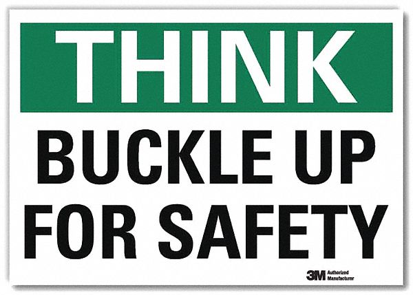 Rflct Seat Belts Lbl 10x14in Alum