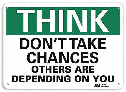 Safety Sign 7 inx10 in Plastic