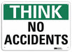 Safety Sign 7 in x 10 in Plastic