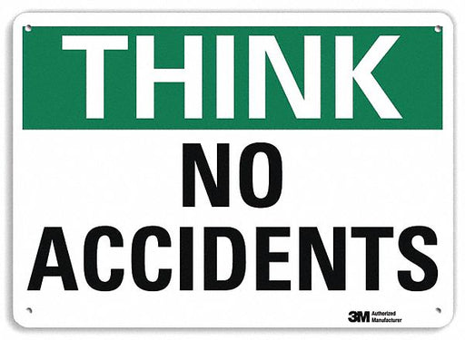 Safety Sign 7 in x 10 in Plastic