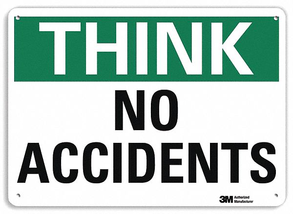 Safety Sign 7 in x 10 in Plastic