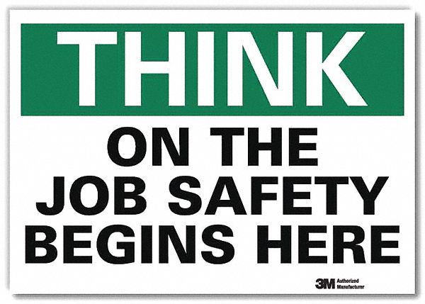 Safety Decal 7 in x 10 in Rflct Sheeting