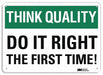 Safety Sign 10 in x 14 in Aluminum
