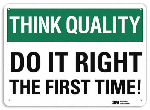 Safety Sign 7 in x 10 in Plastic
