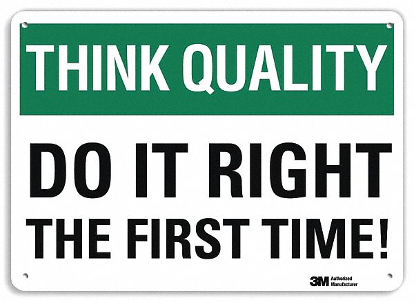 Safety Sign 7 in x 10 in Plastic