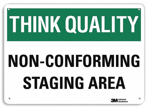 Safety Sign 10 inx14 in Plastic