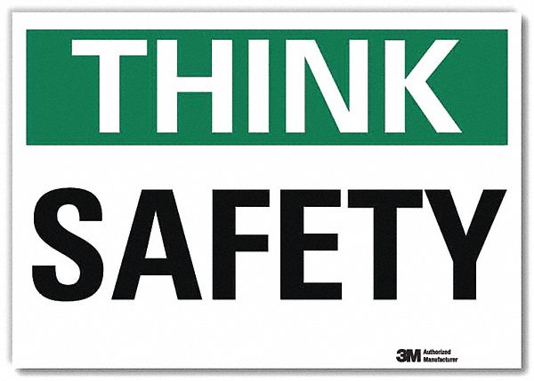 Safety Decal 7 in x 10 in Rflct Sheeting