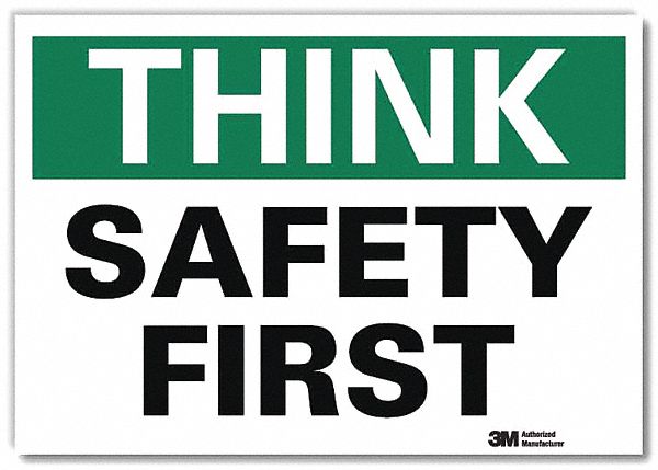Safety Decal 7 in x 10 in Rflct Sheeting