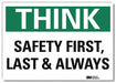 Safety Decal 7inx10in Reflctv Sheeting