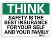 Safety Sign 10 inx14 in Plastic