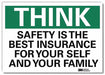 Safety Decal 7 in x 10 in Rflct Sheeting