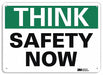 Safety Sign 10 in x 14 in Plastic