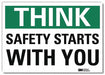Safety Decal 7 in x 10 in Rflct Sheeting